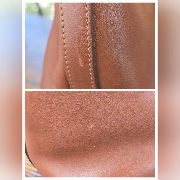 Burberry's Vintage Brown Leather Shoulder Bag Gold Crest Medallion Authentic COA - Picture 11 of 12